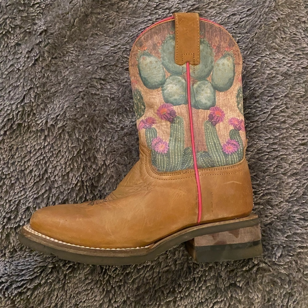 ROPER Big Girls Prickly Cactus Cowboy Boots - Picture 3 of 12